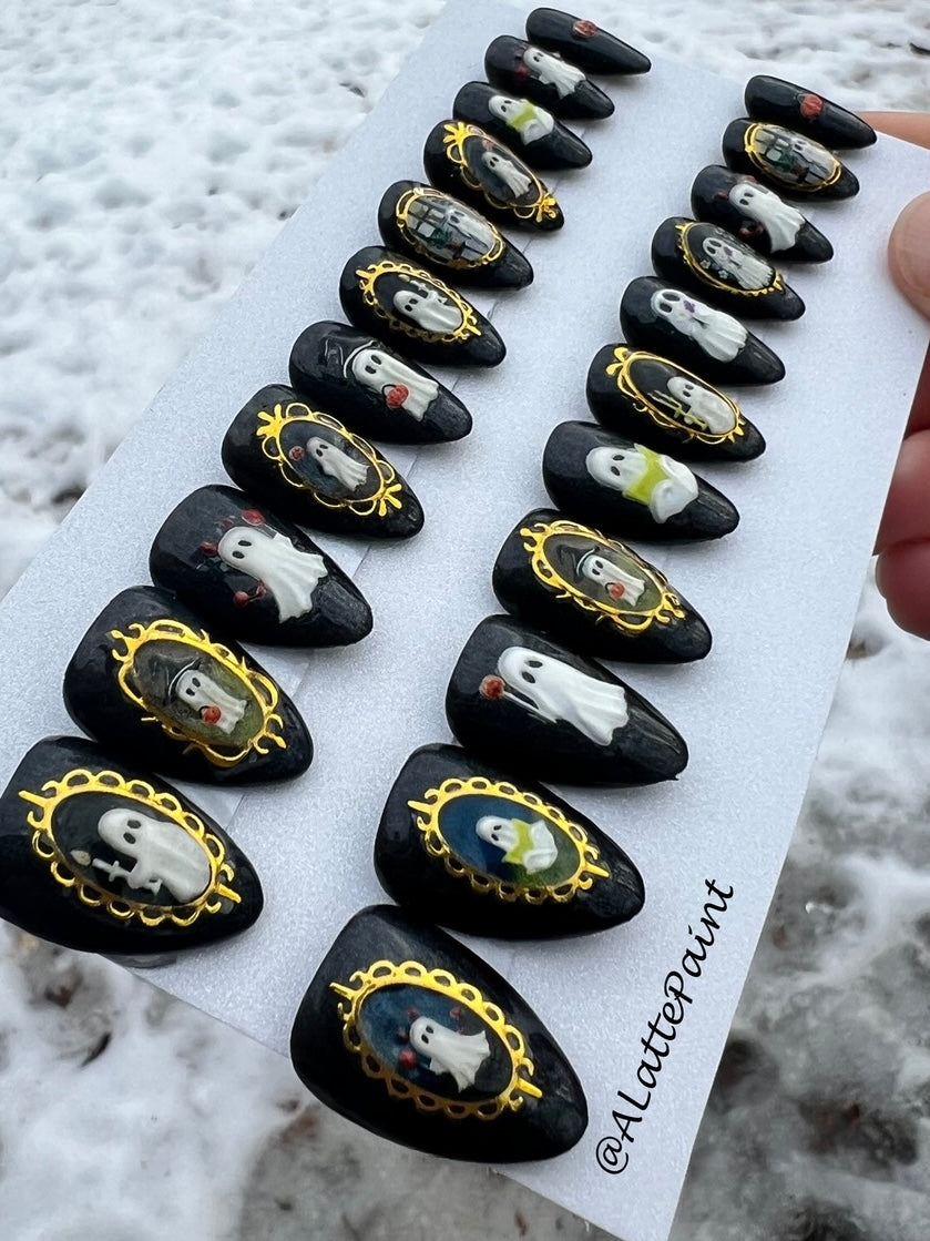 MADE TO ORDER  Ghosties Press Ons