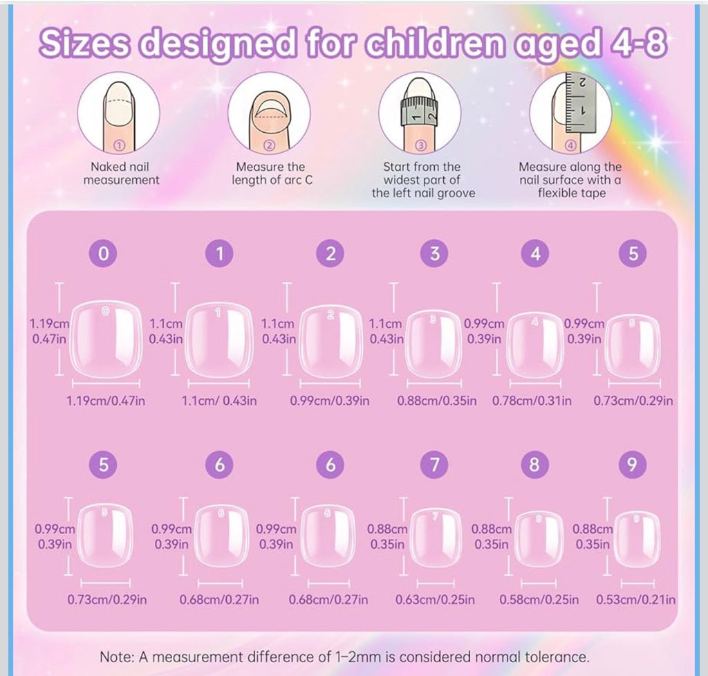 KIDS 90s Vibes made to order press ons