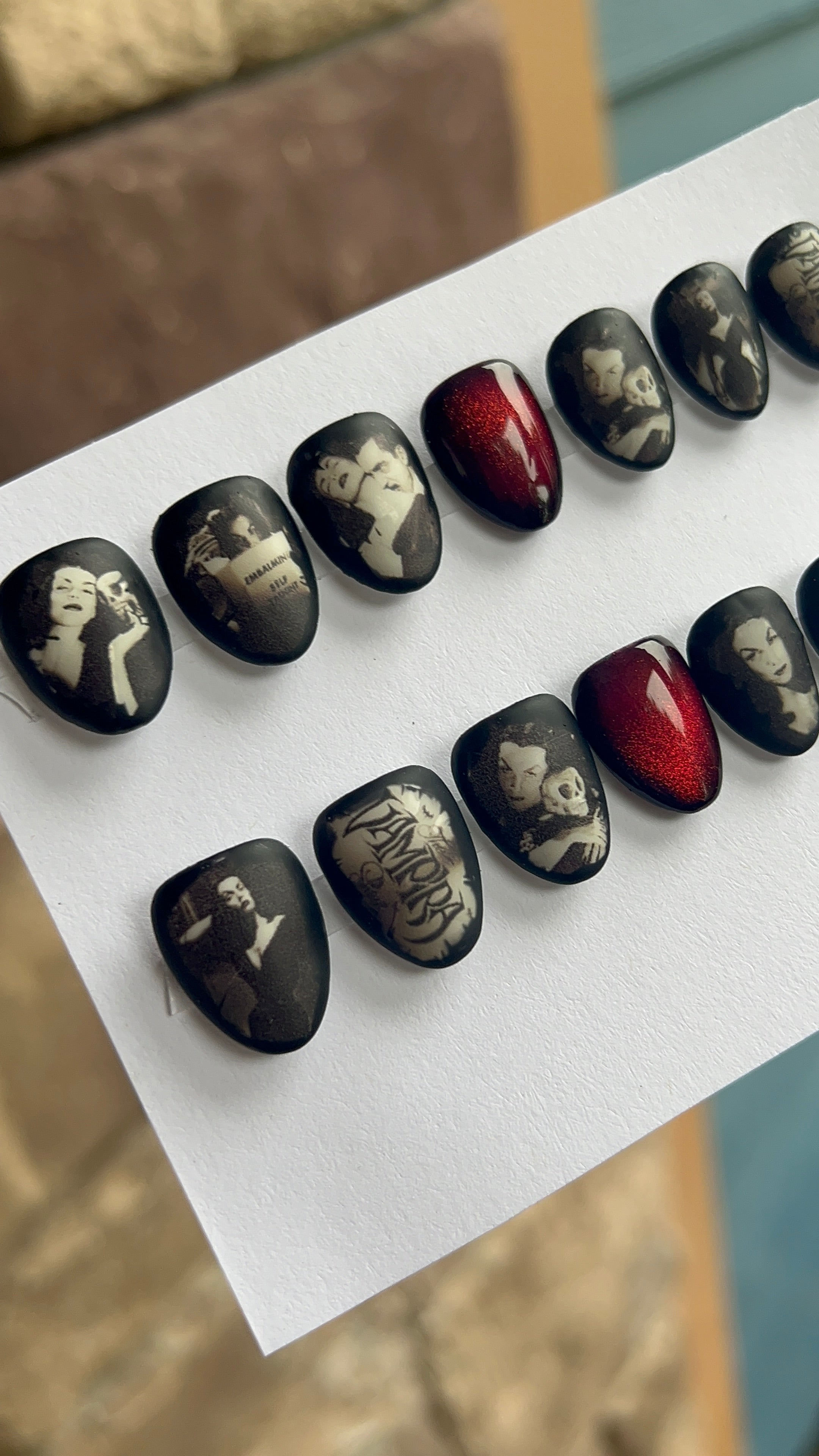 MADE TO ORDER Vampira Press Ons Nails
