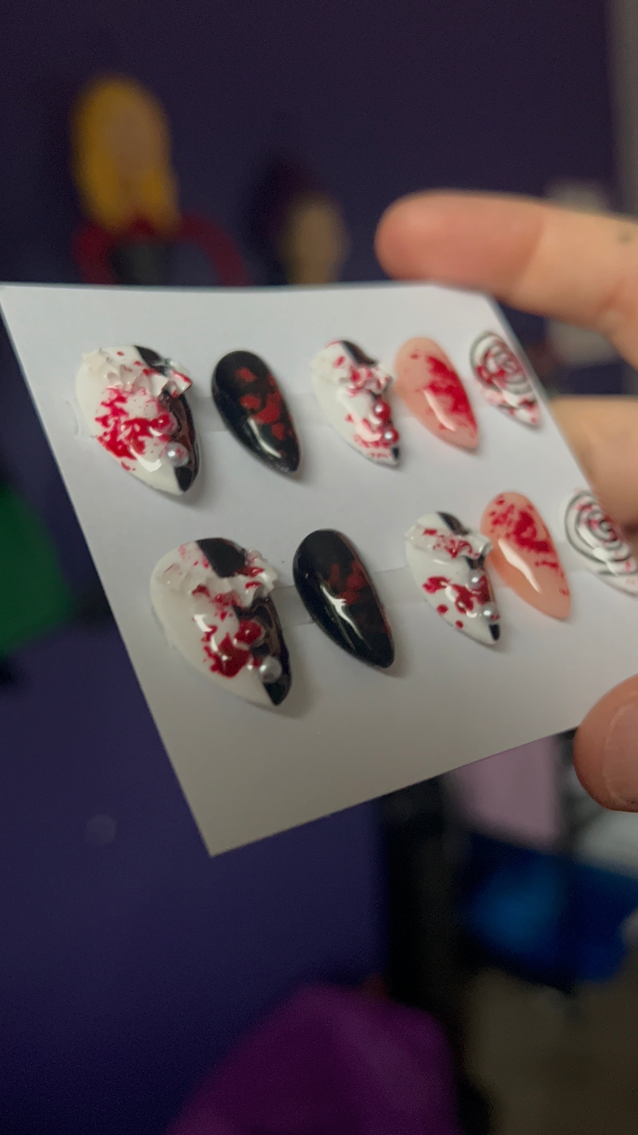 MADE TO ORDER Clown Press Ons Nails