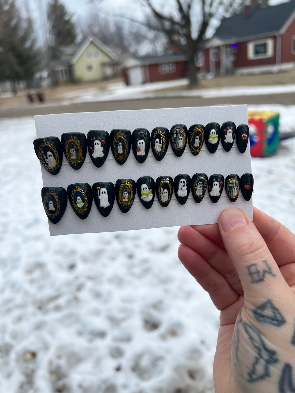 MADE TO ORDER  Ghosties Press Ons