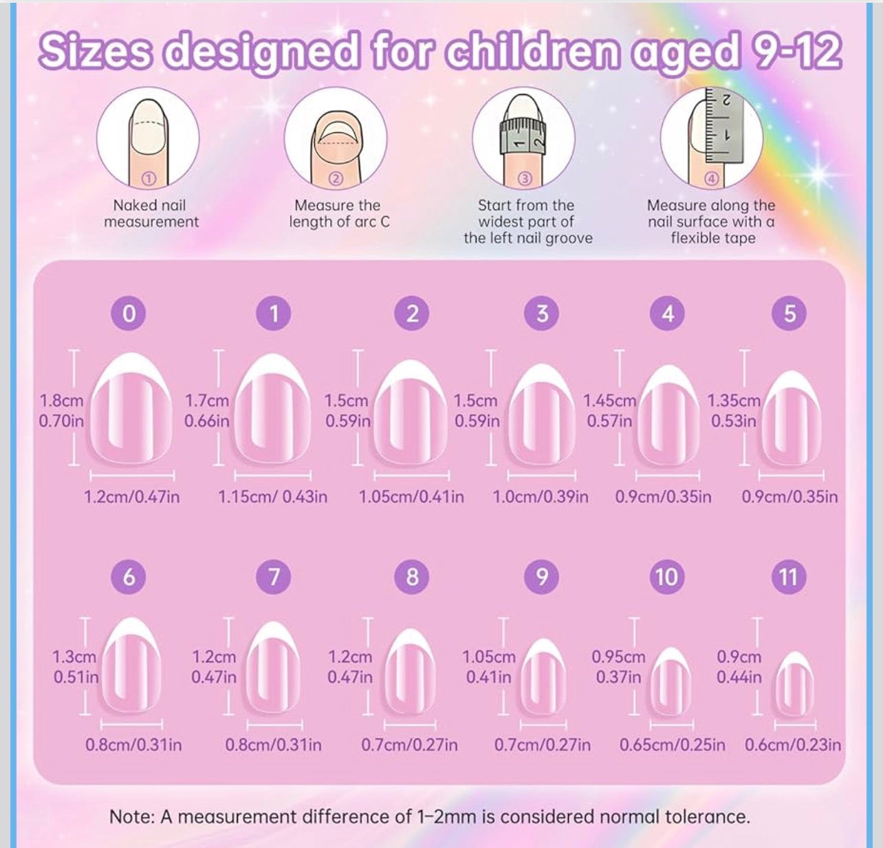 KIDS 90s Vibes made to order press ons