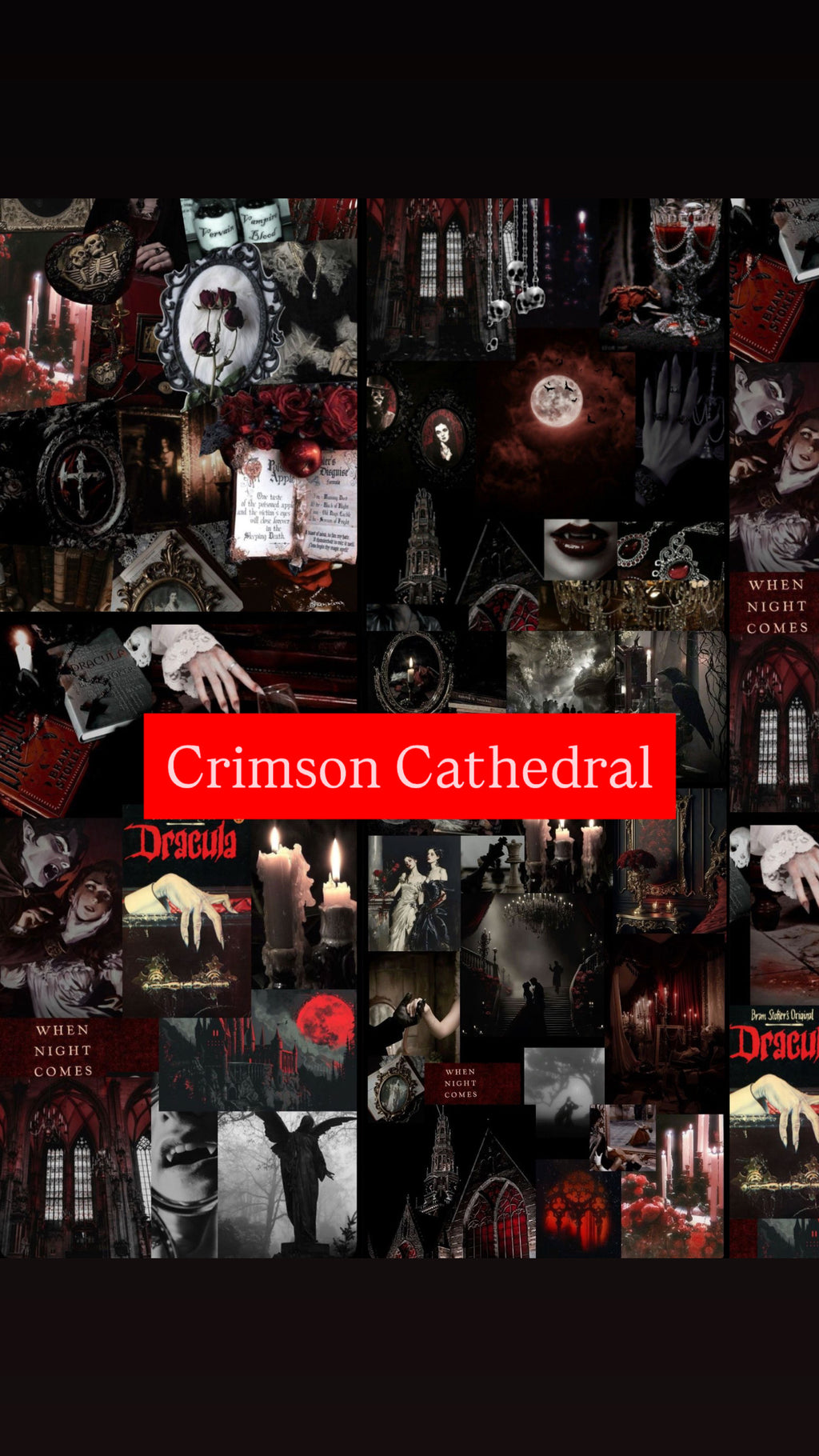Crimson Cathedral Mood board