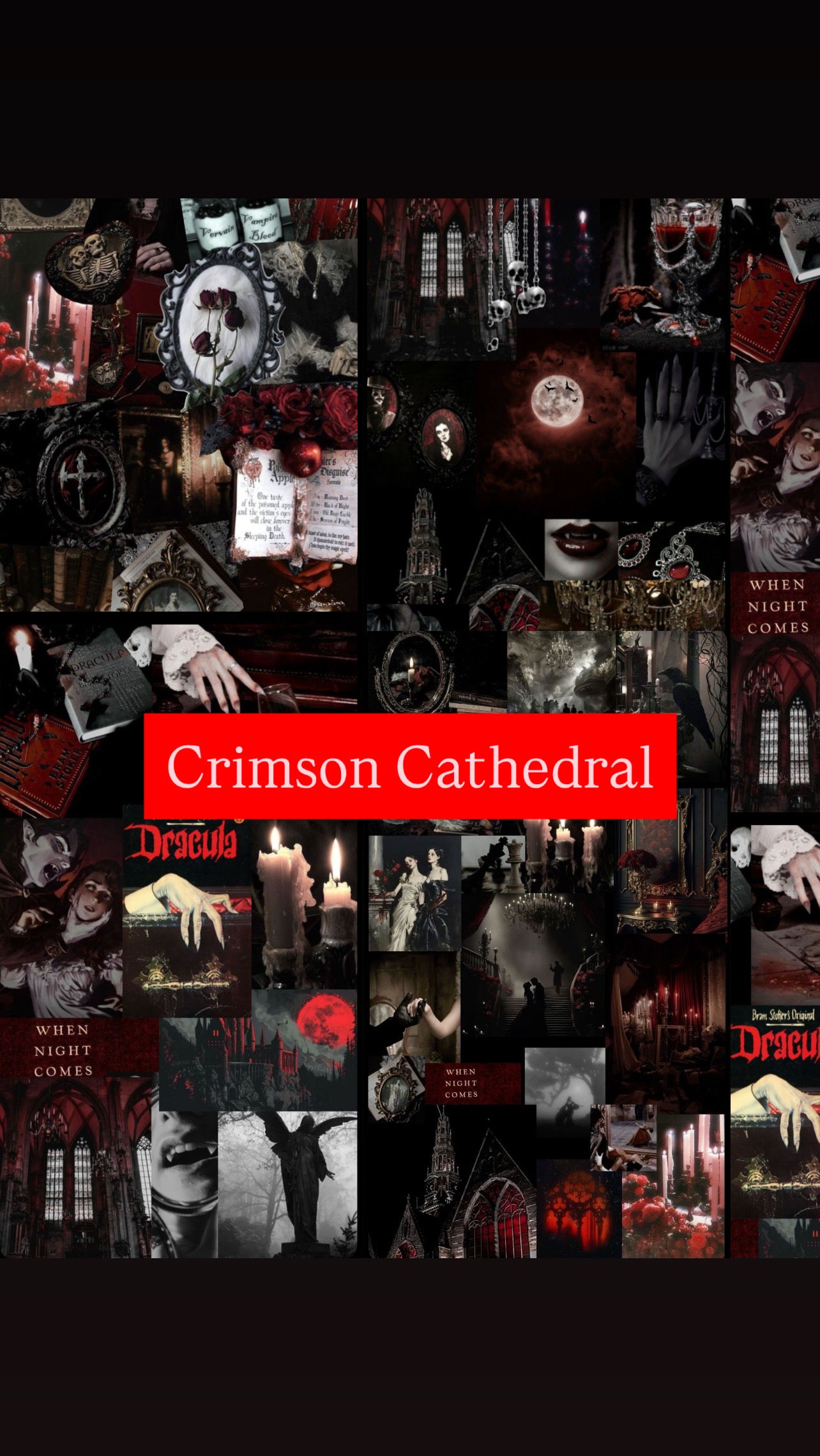 Crimson Cathedral Mood board
