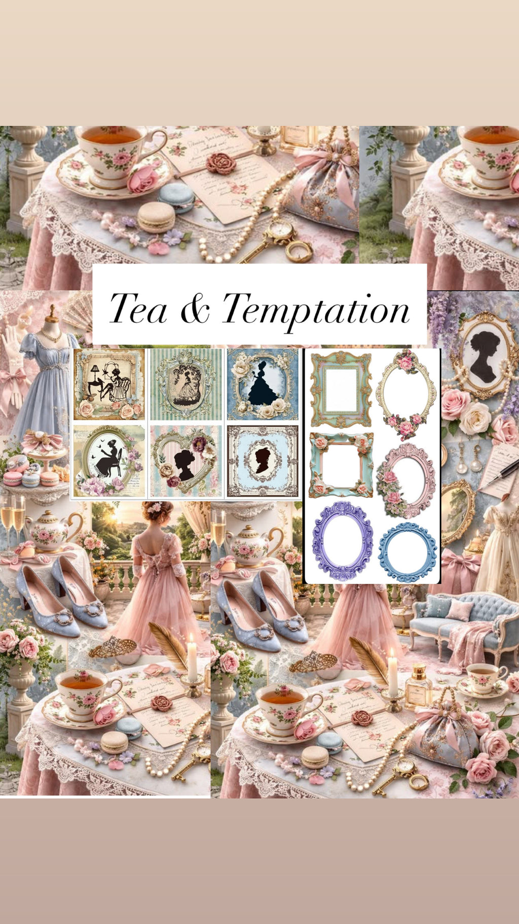 Tea & Temptation Mood board