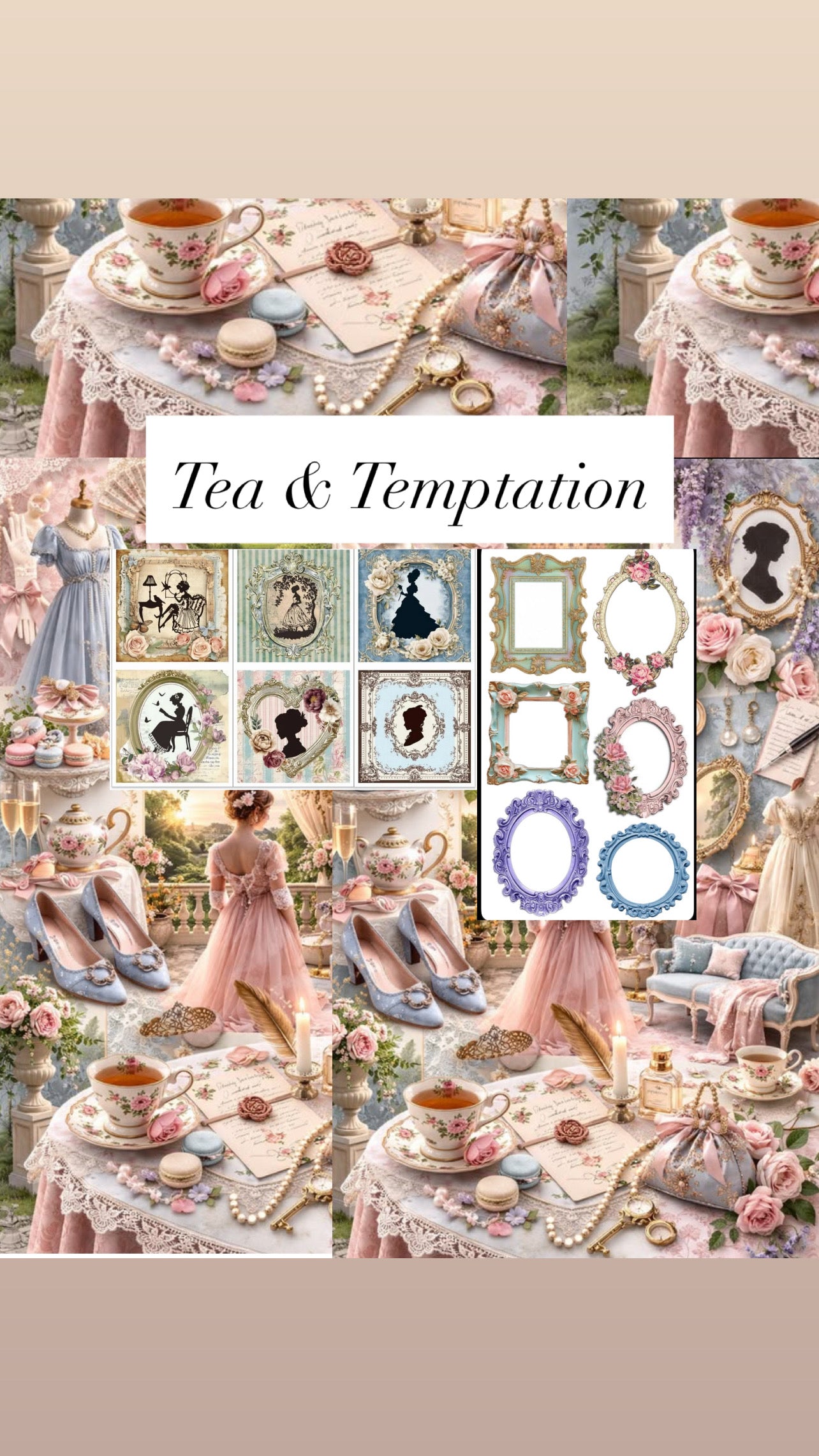 Tea & Temptation Mood board