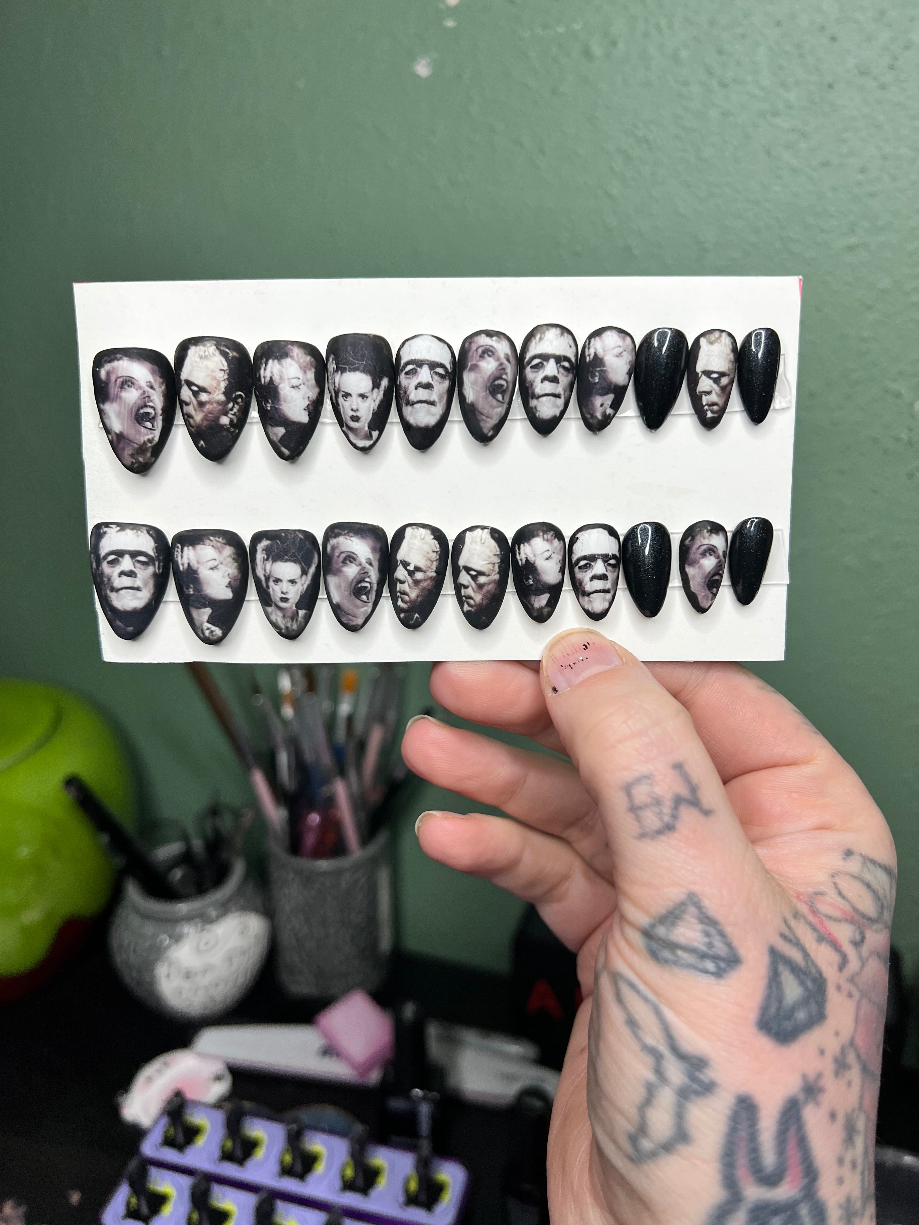 MADE TO ORDER Bride and Monster press ons