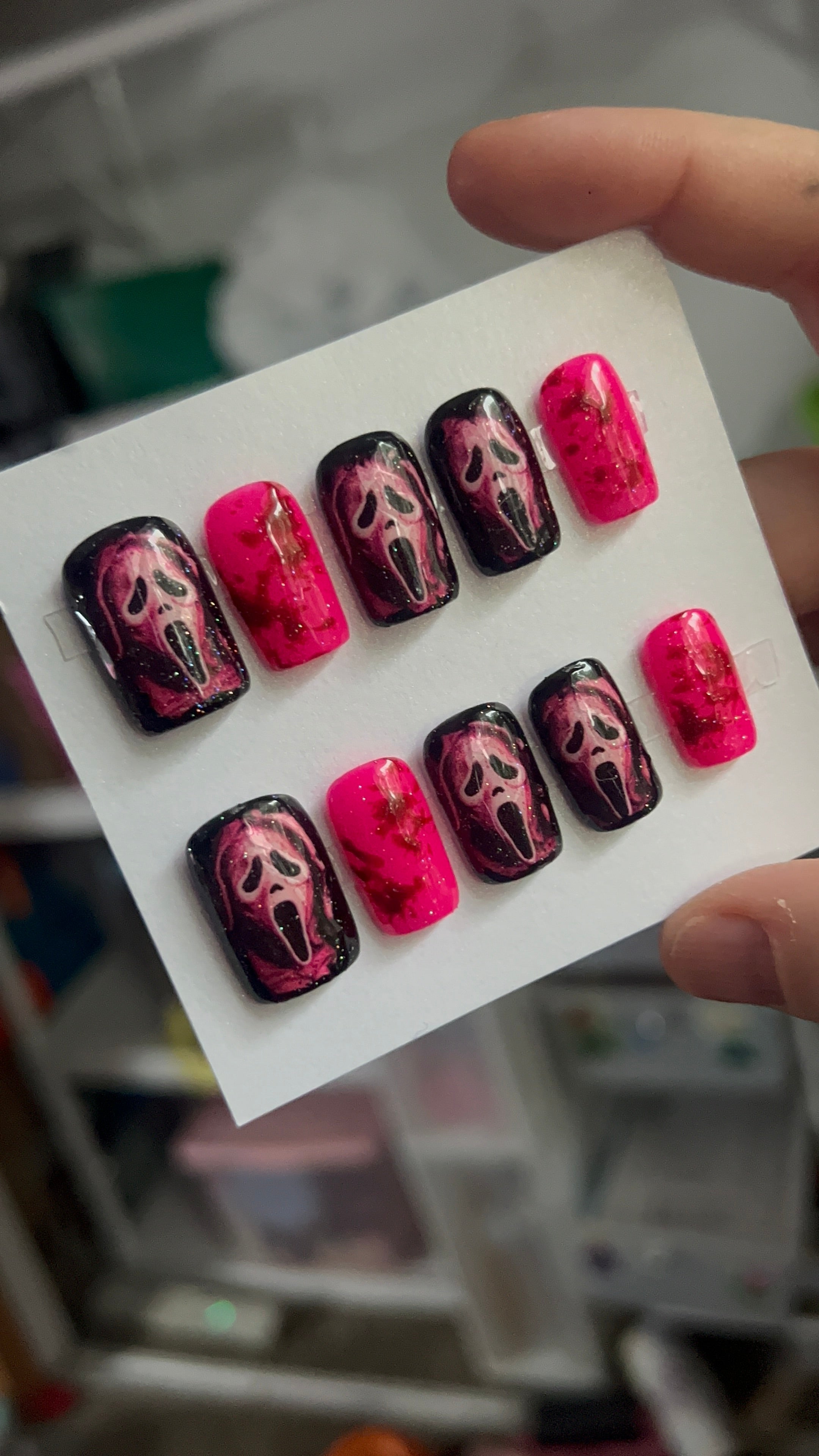 MADE TO ORDER Scream Baby Ons Nails