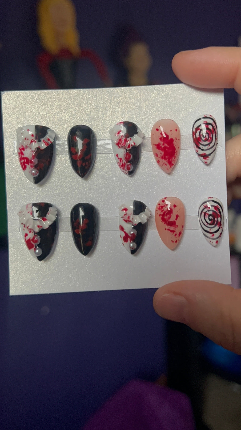 MADE TO ORDER Clown Press Ons Nails
