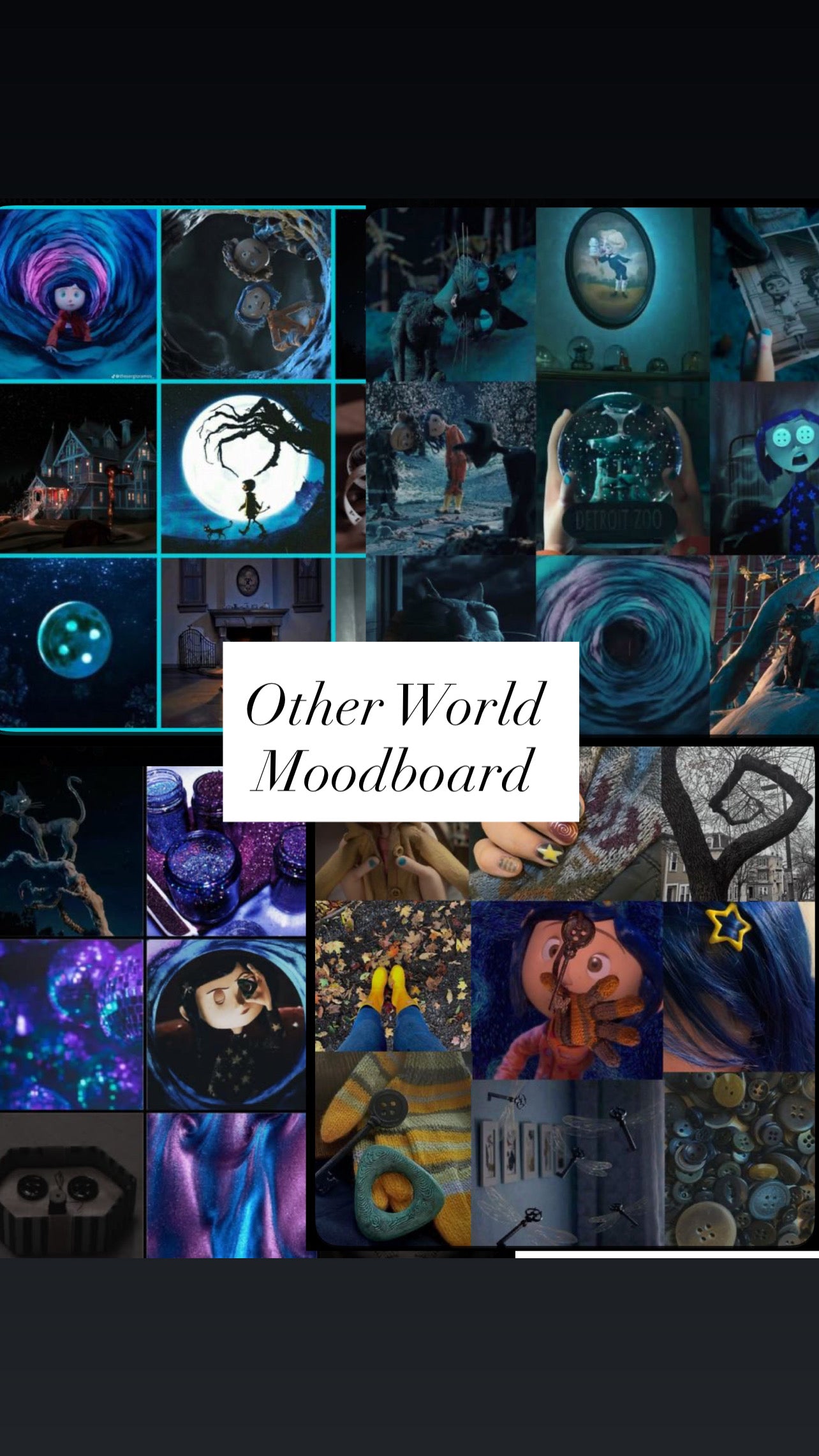 Other World Mood board