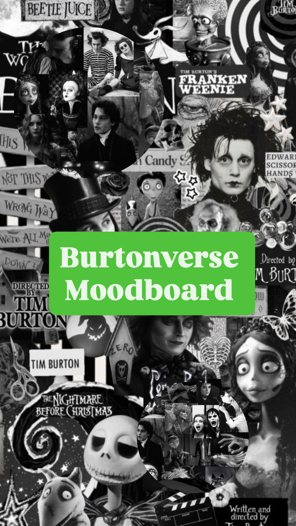 Burtonverse Mood board
