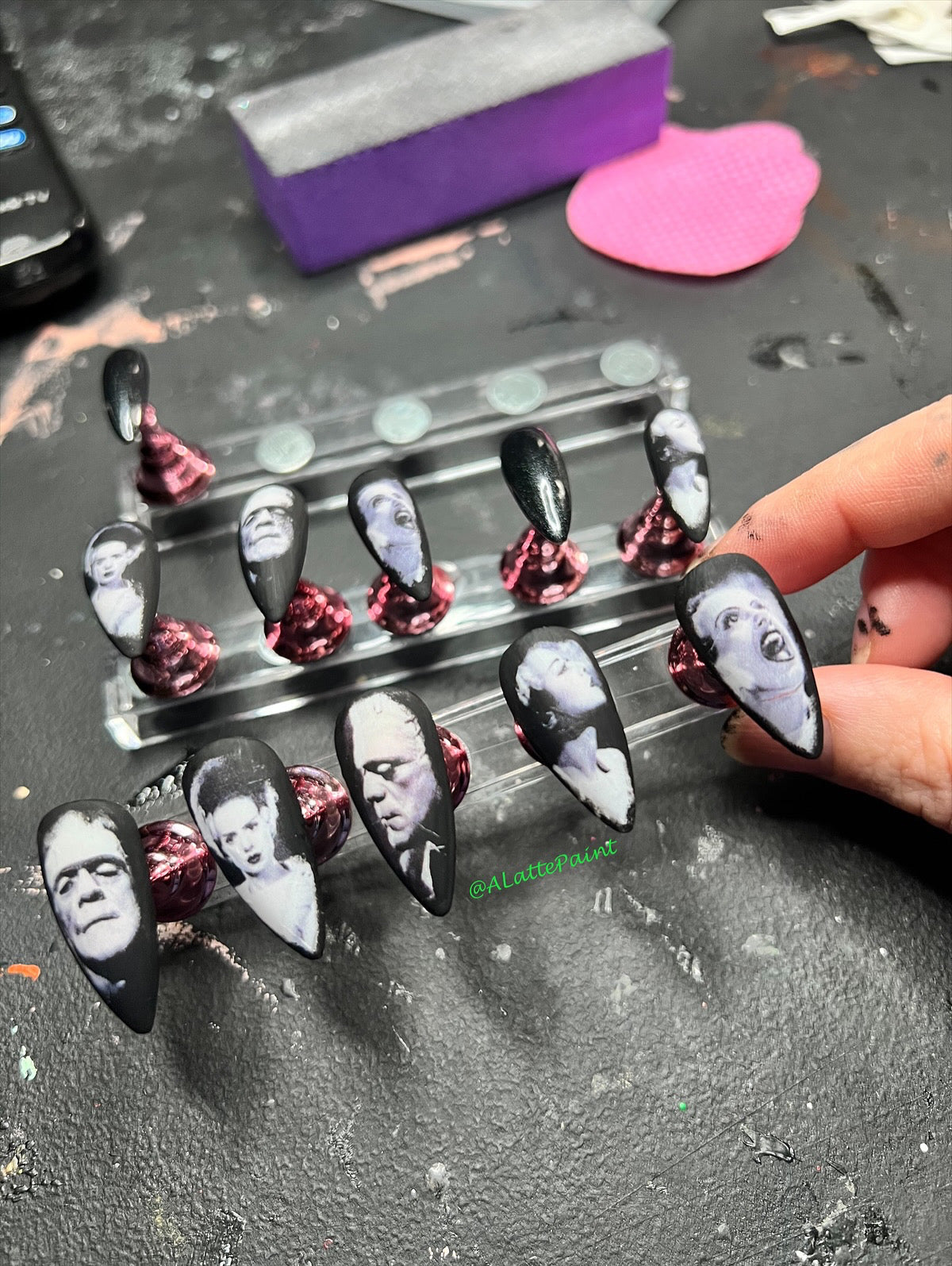 MADE TO ORDER Bride and Monster press ons