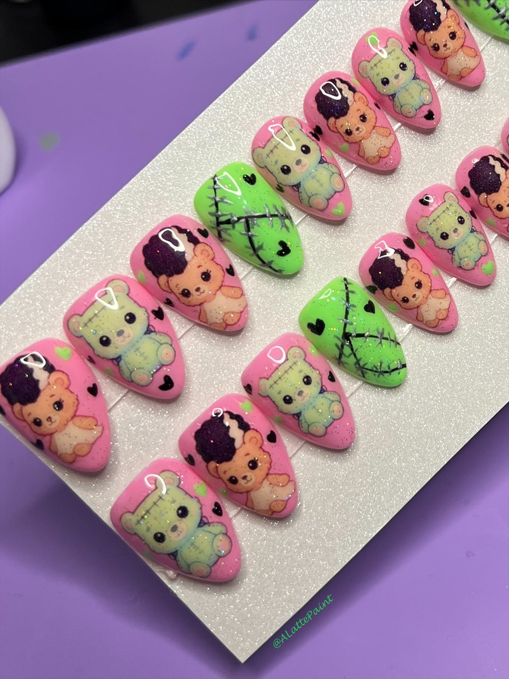 MADE TO ORDER Bear Bride and Monster press ons