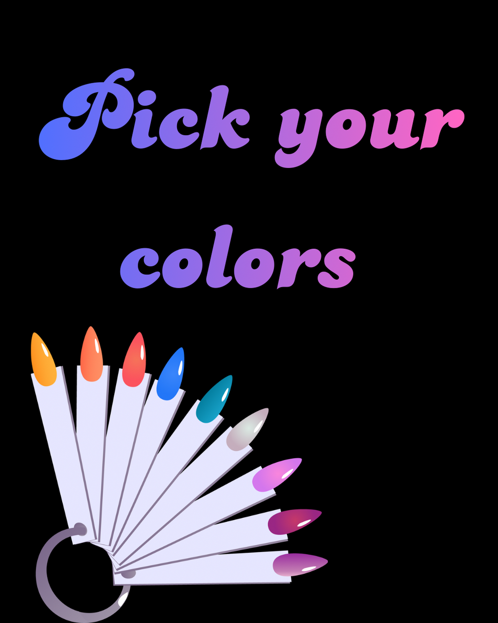 Pick your color nail set