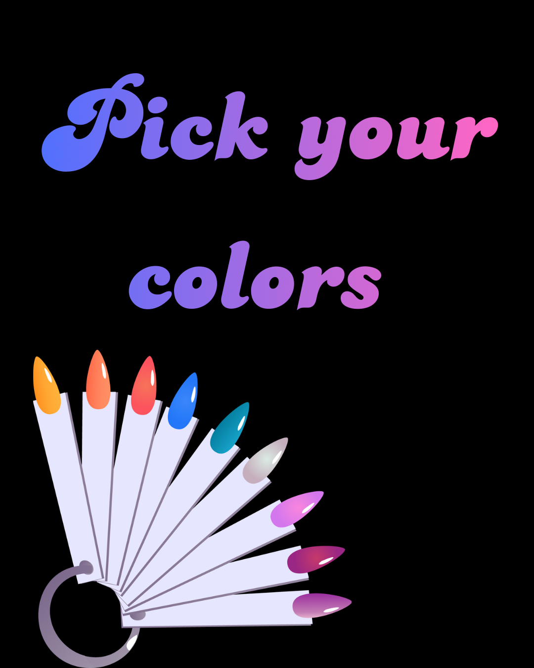 Pick your color nail set