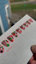 MADE TO ORDER Strawberry Webs Press On Nails, Spooky Spring